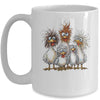 Eagerlys Colorful Funny Chicken Art Crazy Chicken Family Mug | siriusteestore
