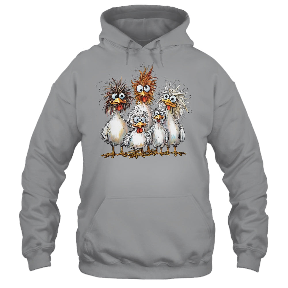 Eagerlys Colorful Funny Chicken Art Crazy Chicken Family Shirt & Tank Top | siriusteestore
