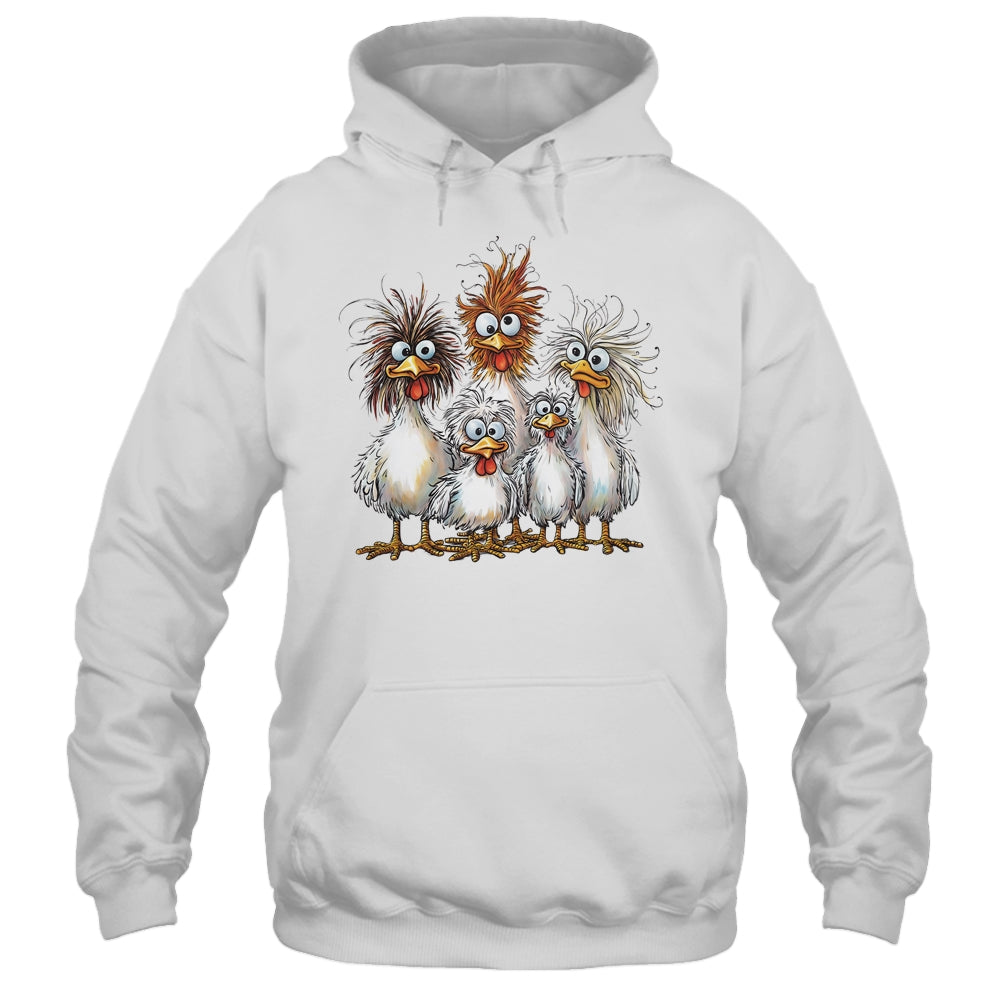 Eagerlys Colorful Funny Chicken Art Crazy Chicken Family Shirt & Tank Top | siriusteestore
