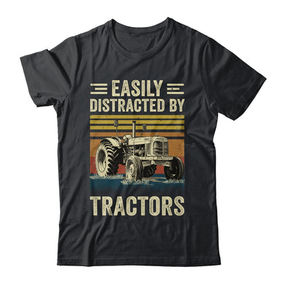 Easily Distracted By Tractor Art Men Farming Farmer Truck Shirt & Hoodie | siriusteestore