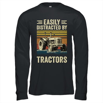 Easily Distracted By Tractor Art Men Farming Farmer Truck Shirt & Hoodie | siriusteestore