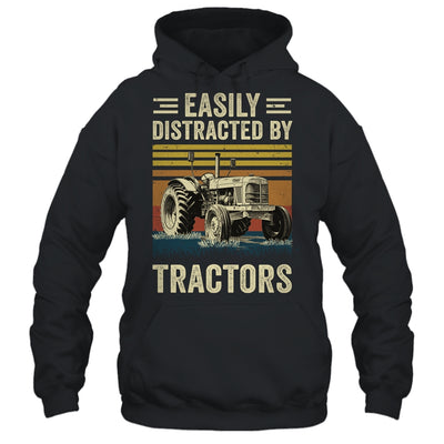 Easily Distracted By Tractor Art Men Farming Farmer Truck Shirt & Hoodie | siriusteestore