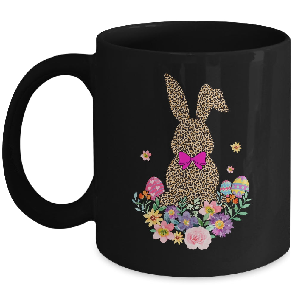 Easter Bunny Leopard Plaid Buffalo Rabbit Easter Day Mug | siriusteestore
