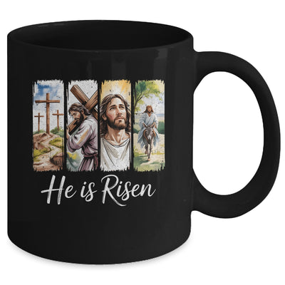 Easter Jesus He Is Risen 4 Scenes Christian Men Women Mug | siriusteestore