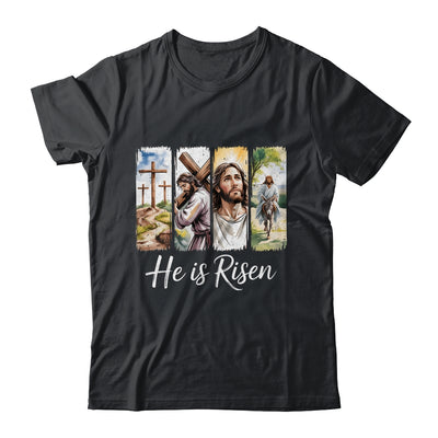 Easter Jesus He Is Risen 4 Scenes Christian Men Women Shirt & Hoodie | siriusteestore