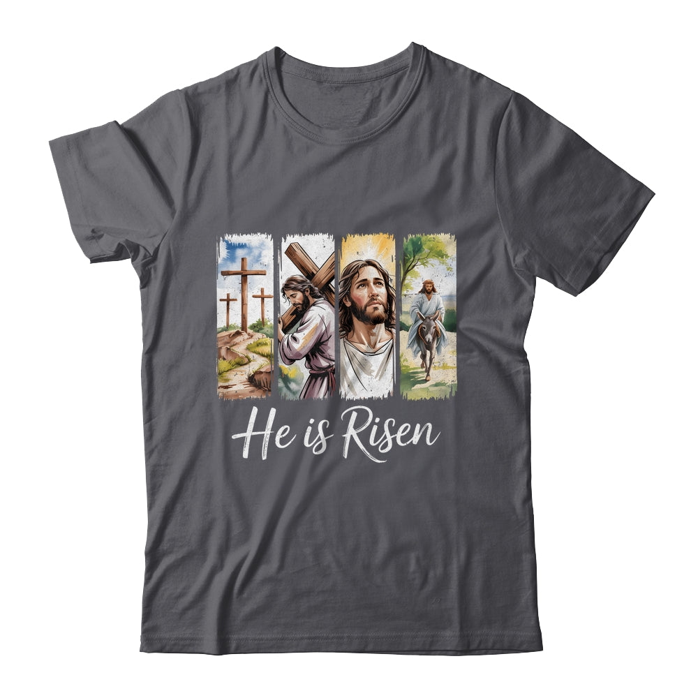 Easter Jesus He Is Risen 4 Scenes Christian Men Women Shirt & Hoodie | siriusteestore