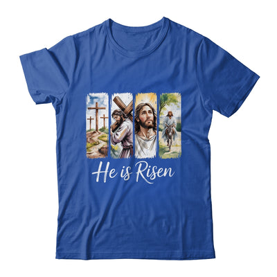 Easter Jesus He Is Risen 4 Scenes Christian Men Women Shirt & Hoodie | siriusteestore
