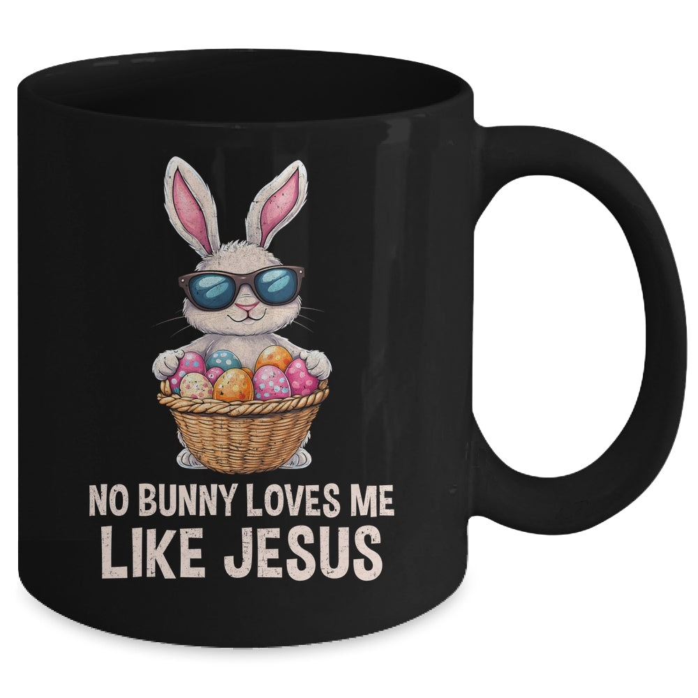 Easter No Bunny Loves Me Like Jesus Christian Kids Girls Mug | siriusteestore