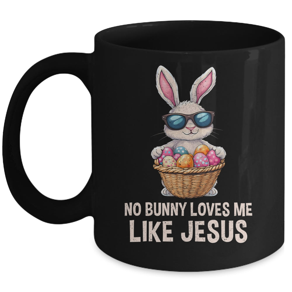Easter No Bunny Loves Me Like Jesus Christian Kids Girls Mug | siriusteestore
