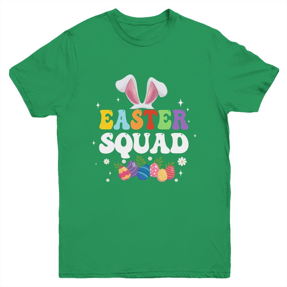 Easter Squad Family Matching Bunny Ears Egg Hunting Youth Shirt | siriusteestore