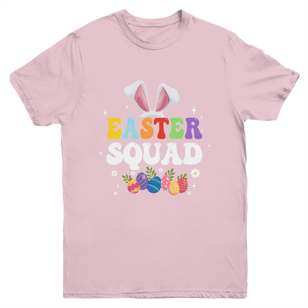 Easter Squad Family Matching Bunny Ears Egg Hunting Youth Shirt | siriusteestore