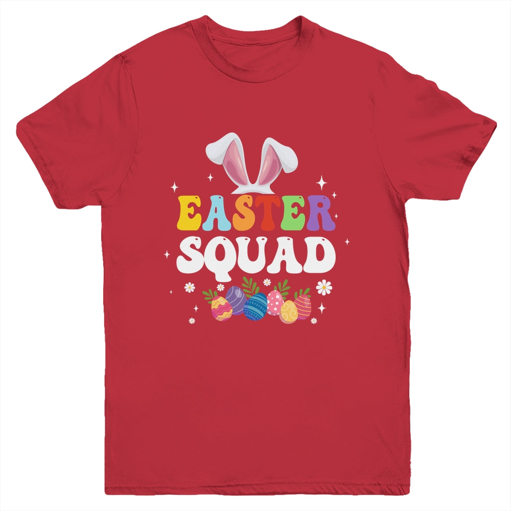 Easter Squad Family Matching Bunny Ears Egg Hunting Youth Shirt | siriusteestore
