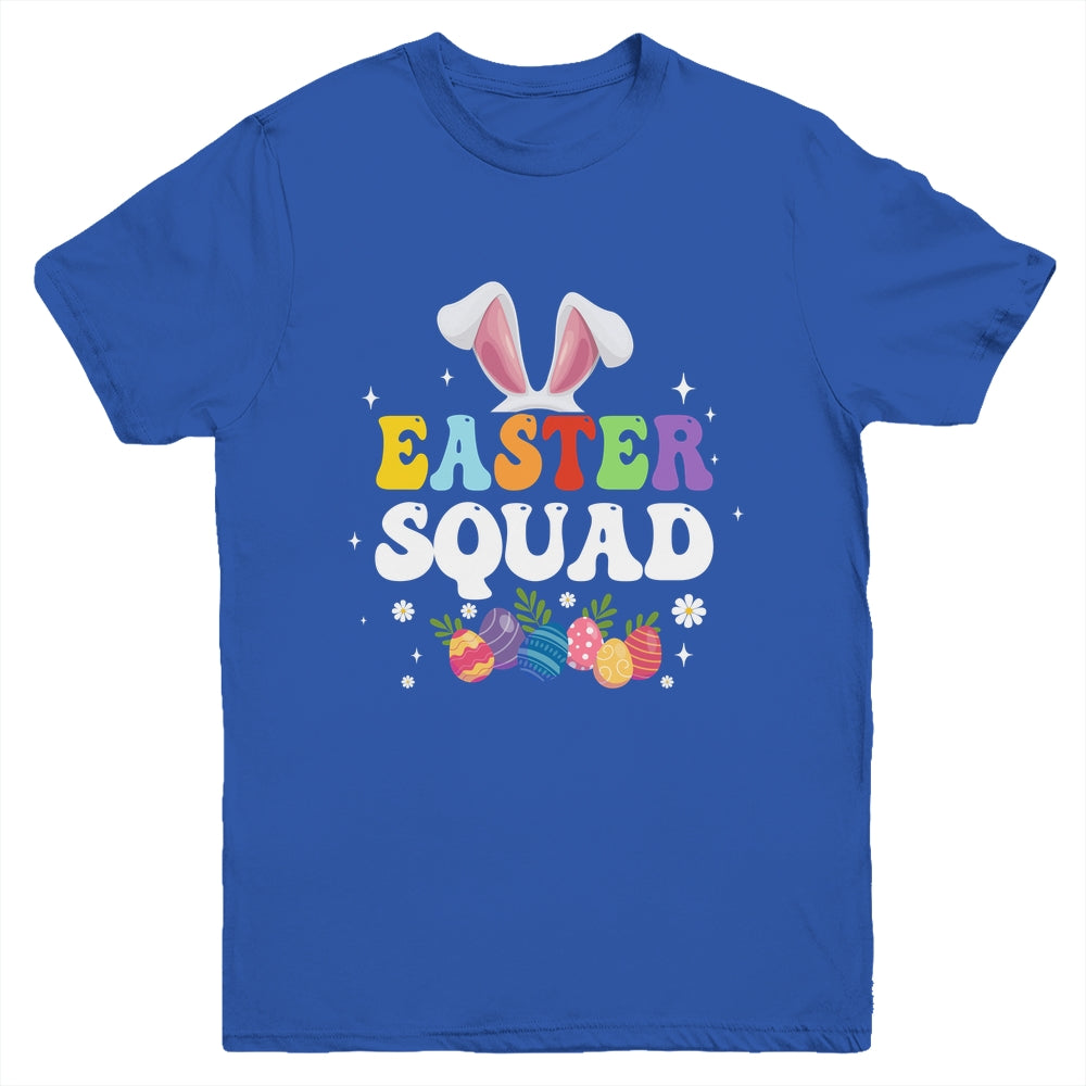 Easter Squad Family Matching Bunny Ears Egg Hunting Youth Shirt | siriusteestore
