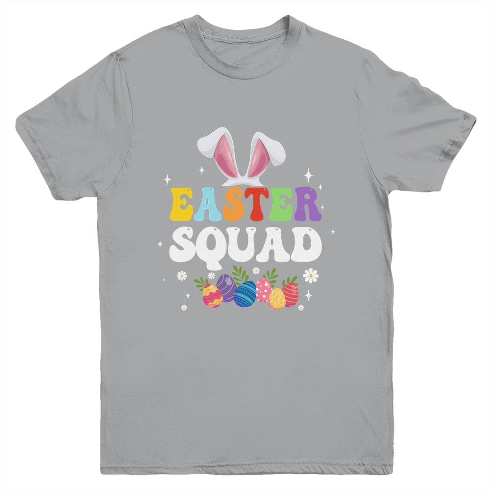 Easter Squad Family Matching Bunny Ears Egg Hunting Youth Shirt | siriusteestore