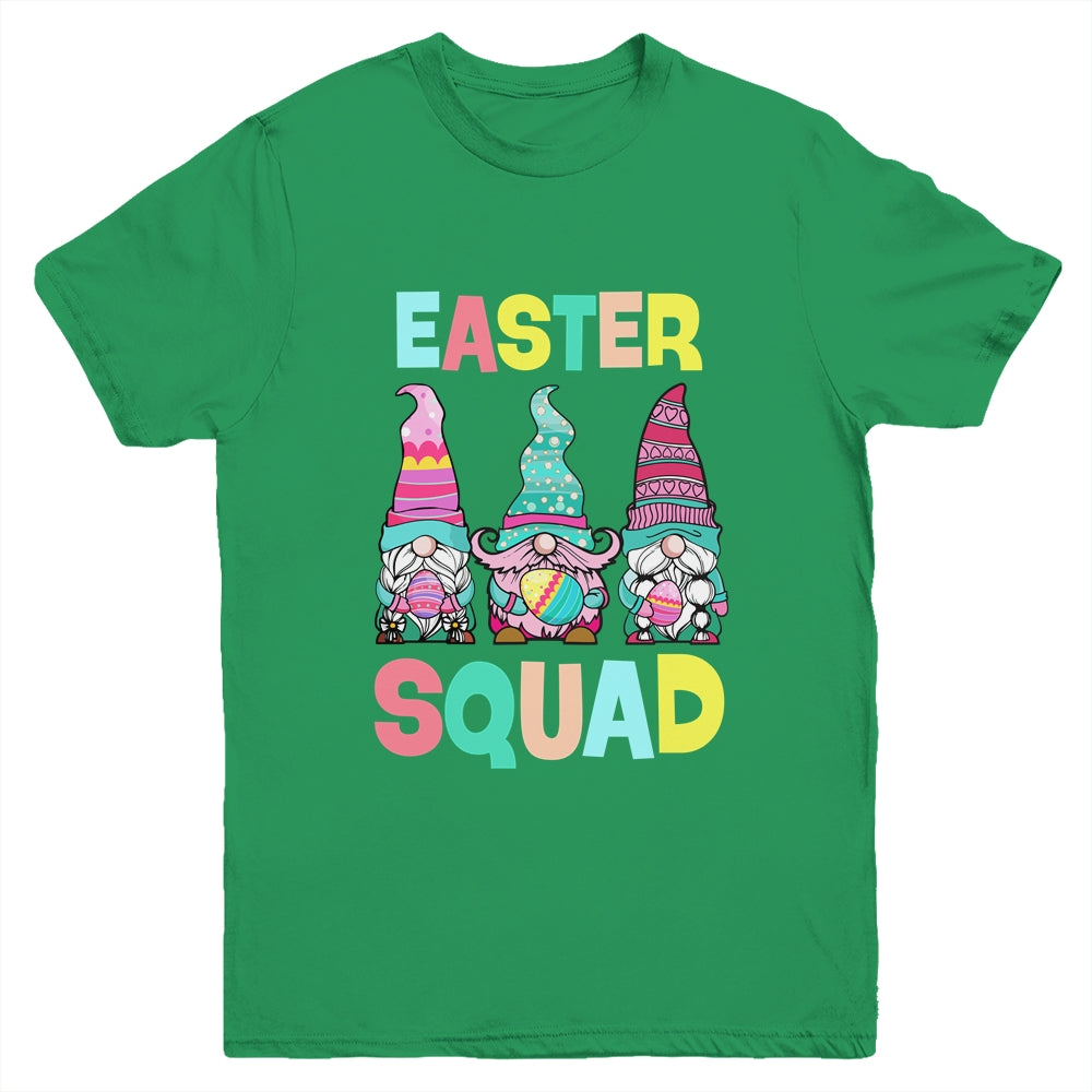 Easter Squad Teen Girls Boys Kids Cute Gnomes Easter Day Youth Shirt | siriusteestore