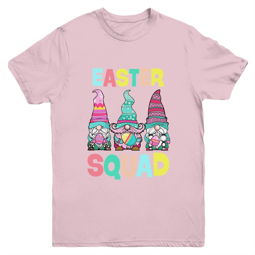 Easter Squad Teen Girls Boys Kids Cute Gnomes Easter Day Youth Shirt | siriusteestore