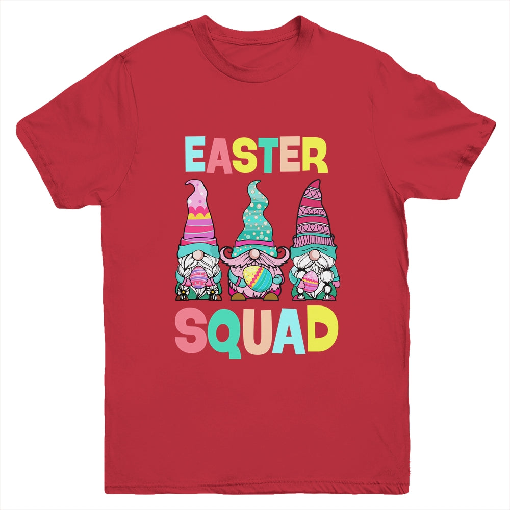Easter Squad Teen Girls Boys Kids Cute Gnomes Easter Day Youth Shirt | siriusteestore