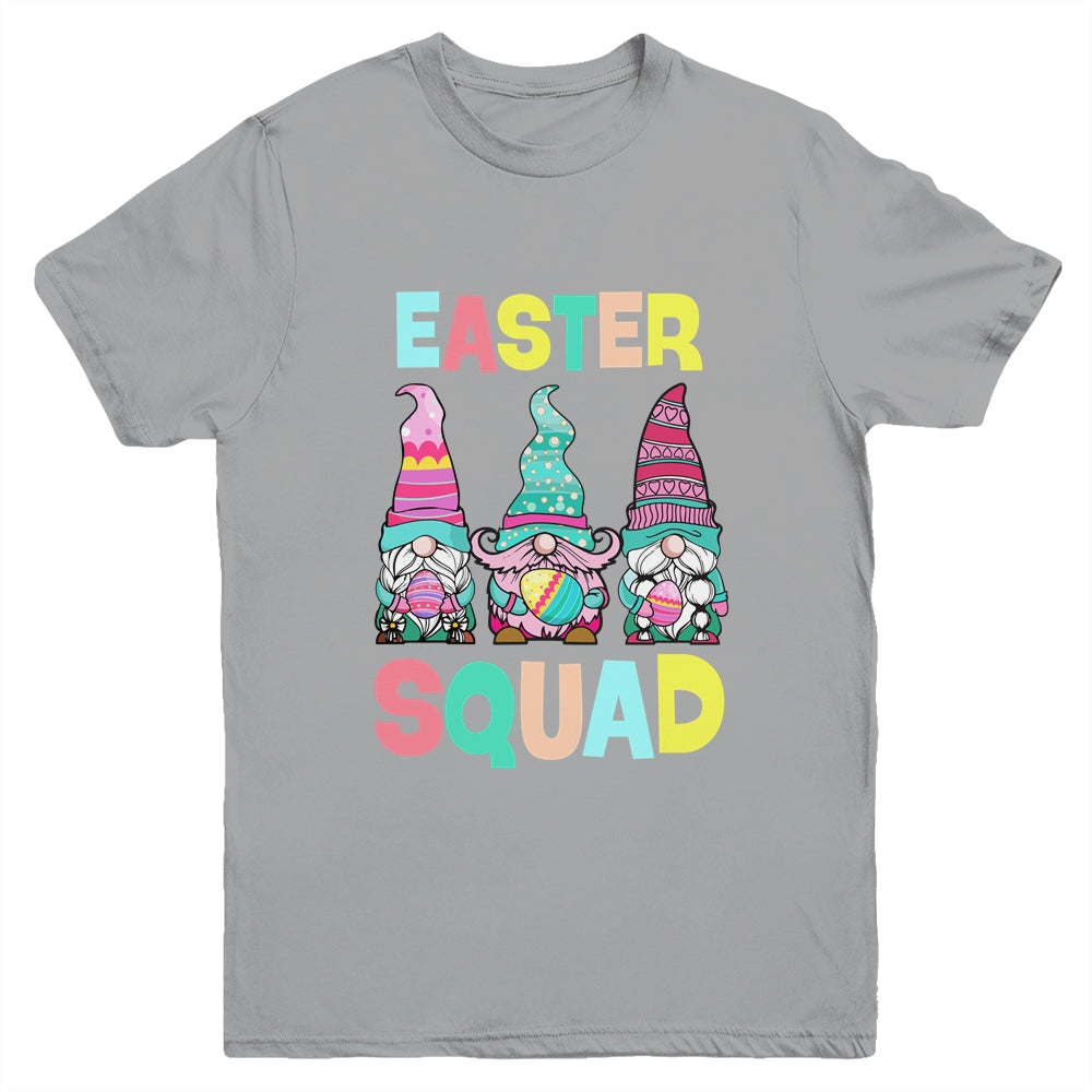 Easter Squad Teen Girls Boys Kids Cute Gnomes Easter Day Youth Shirt | siriusteestore