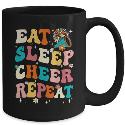 Eat Sleep Cheer Repeat Cheerleader Cheerleading Women Girls Mug | siriusteestore