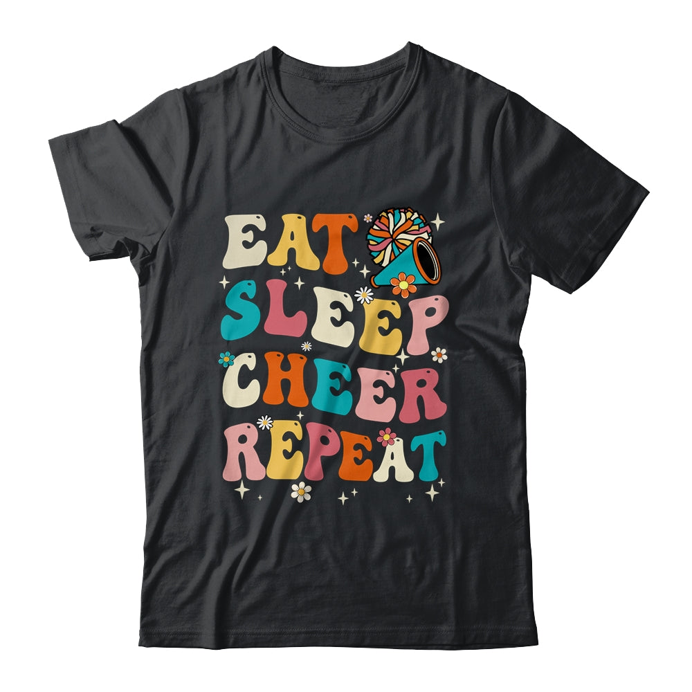 Eat Sleep Cheer Repeat Cheerleader Cheerleading Women Girls Shirt & Tank Top | siriusteestore