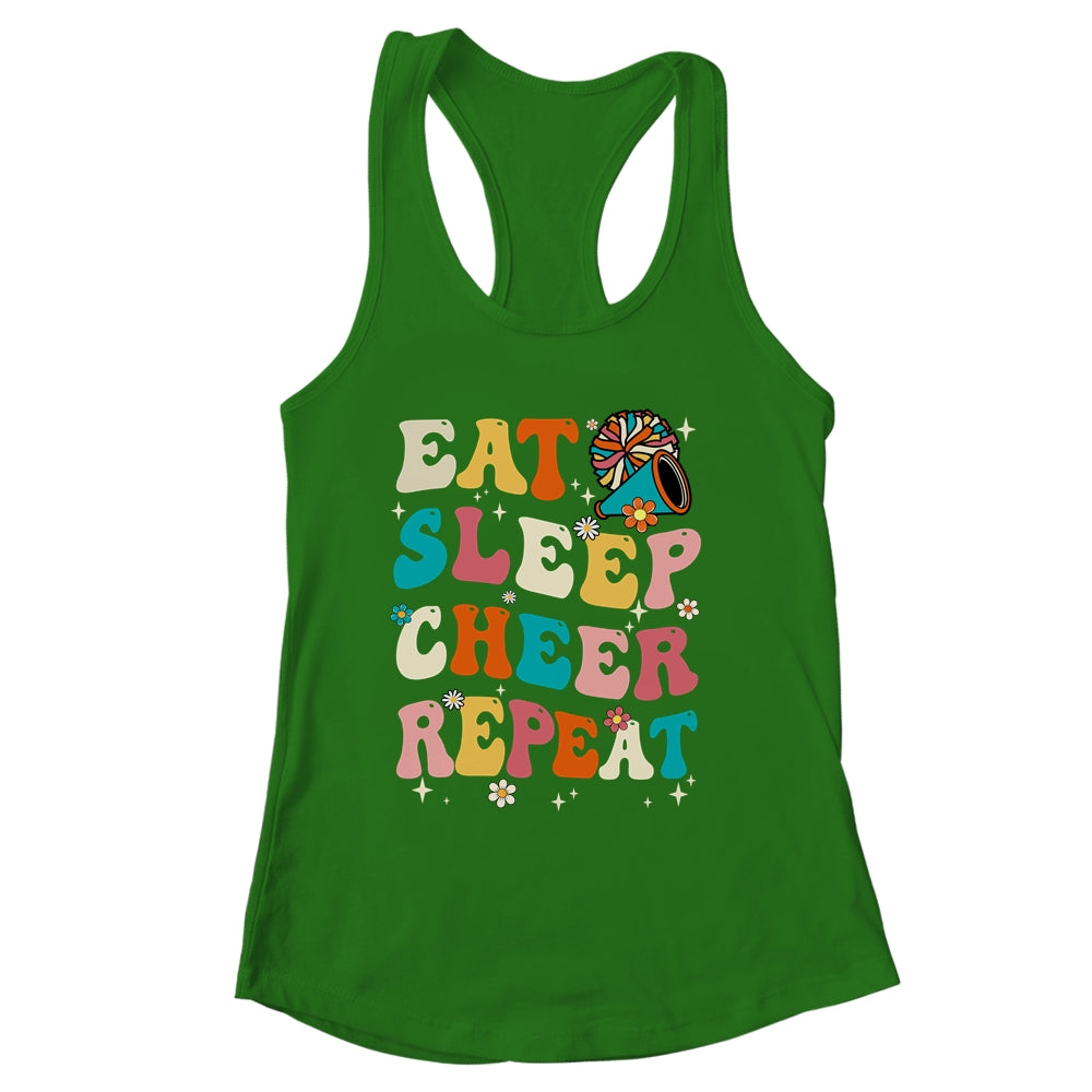 Eat Sleep Cheer Repeat Cheerleader Cheerleading Women Girls Shirt & Tank Top | siriusteestore