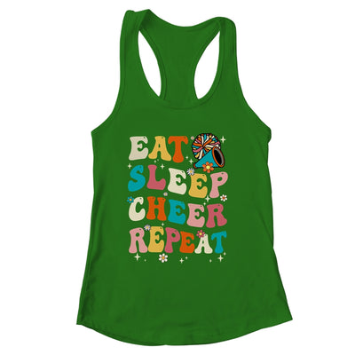 Eat Sleep Cheer Repeat Cheerleader Cheerleading Women Girls Shirt & Tank Top | siriusteestore