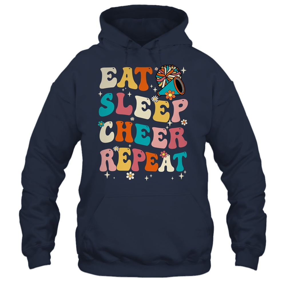 Eat Sleep Cheer Repeat Cheerleader Cheerleading Women Girls Shirt & Tank Top | siriusteestore