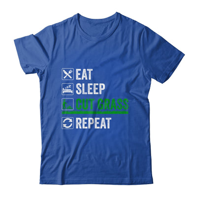 Eat Sleep Cut Grass Landscaping Funny Lawn Mowing Lawn Mower Shirt & Tank Top | siriusteestore