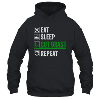 Eat Sleep Cut Grass Landscaping Funny Lawn Mowing Lawn Mower Shirt & Tank Top | siriusteestore