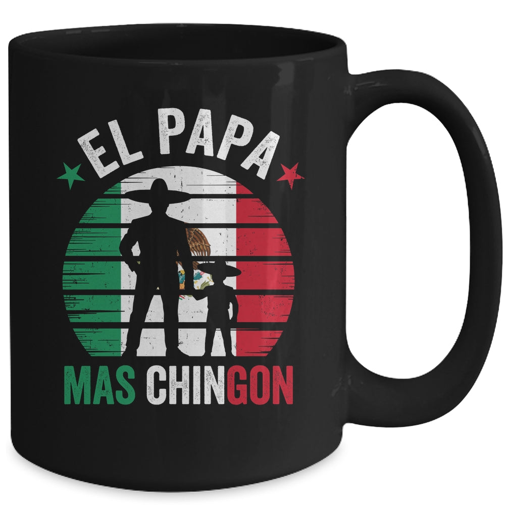 El Papa Mas Chingon Mexican Dad Fathers Day Mexican Flag Mug | siriusteestore
