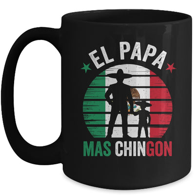 El Papa Mas Chingon Mexican Dad Fathers Day Mexican Flag Mug | siriusteestore
