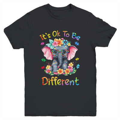 Elephant Autism Awareness It's Ok To Be Different Boys Kids Youth Shirt | siriusteestore
