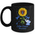 Elephant Blue Ribbon Colon Cancer Awareness Sunflower Mug | siriusteestore