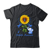 Elephant Blue Ribbon Diabetes Awareness Sunflower Shirt & Hoodie | siriusteestore