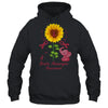 Elephant Burgundy Ribbon Brain Aneurysm Awareness Sunflower Shirt & Hoodie | siriusteestore