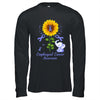 Elephant Periwinkle Ribbon Esophageal Cancer Awareness Sunflower Shirt & Hoodie | siriusteestore