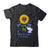 Elephant Periwinkle Ribbon Stomach Cancer Awareness Sunflower Shirt & Hoodie | siriusteestore