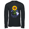 Elephant Periwinkle Ribbon Stomach Cancer Awareness Sunflower Shirt & Hoodie | siriusteestore