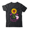Elephant Pink Ribbon Breast Cancer Awareness Sunflower Shirt & Hoodie | siriusteestore