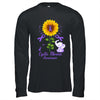 Elephant Purple Ribbon Cystic Fibrosis Awareness Sunflower Shirt & Hoodie | siriusteestore