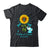 Elephant Teal Ribbon Peritoneal Cancer Awareness Sunflower Shirt & Hoodie | siriusteestore
