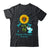 Elephant Teal Ribbon Trigeminal Neuralgia Awareness Sunflower Shirt & Hoodie | siriusteestore