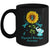 Elephant Teal Ribbon Trigeminal Neuralgia Awareness Sunflower Mug | siriusteestore