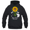 Elephant White Ribbon Lung Cancer Awareness Sunflower Shirt & Hoodie | siriusteestore