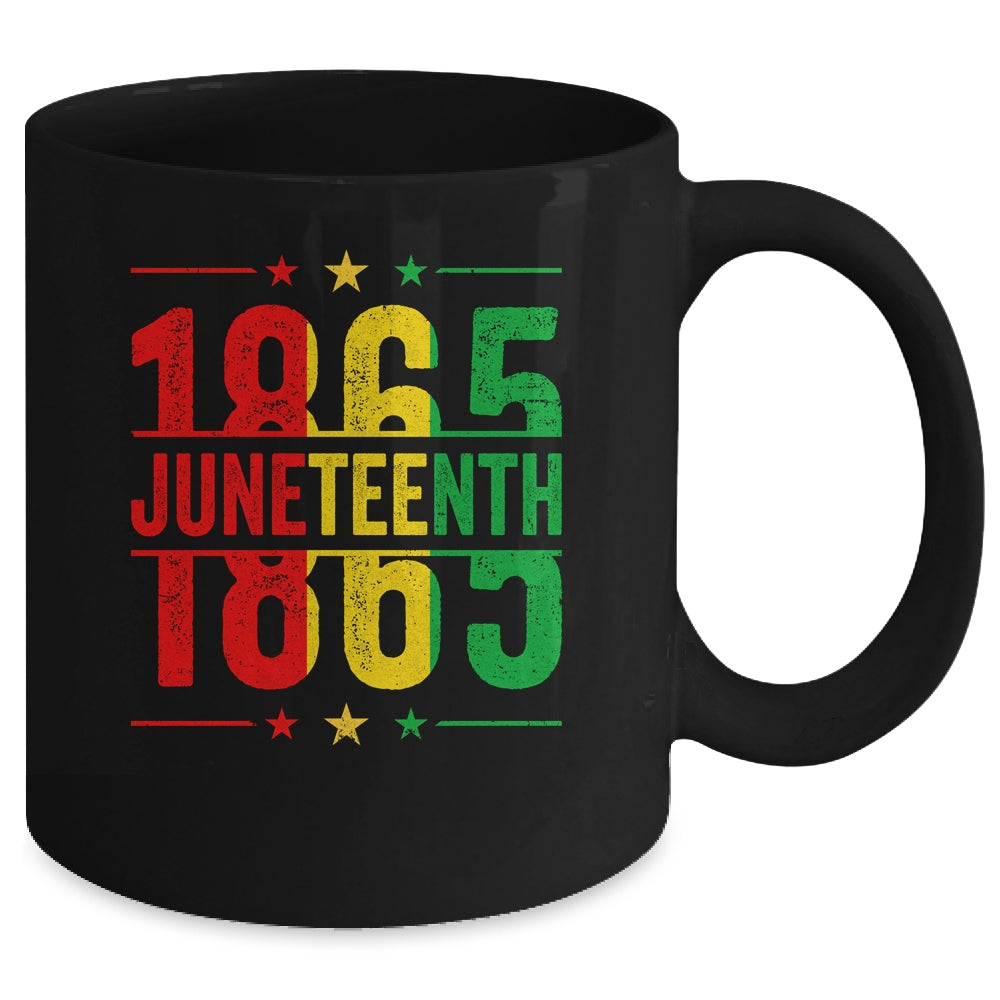 Emancipation Day Is Great 1865 Juneteenth Flag Men Women Mug | siriusteestore