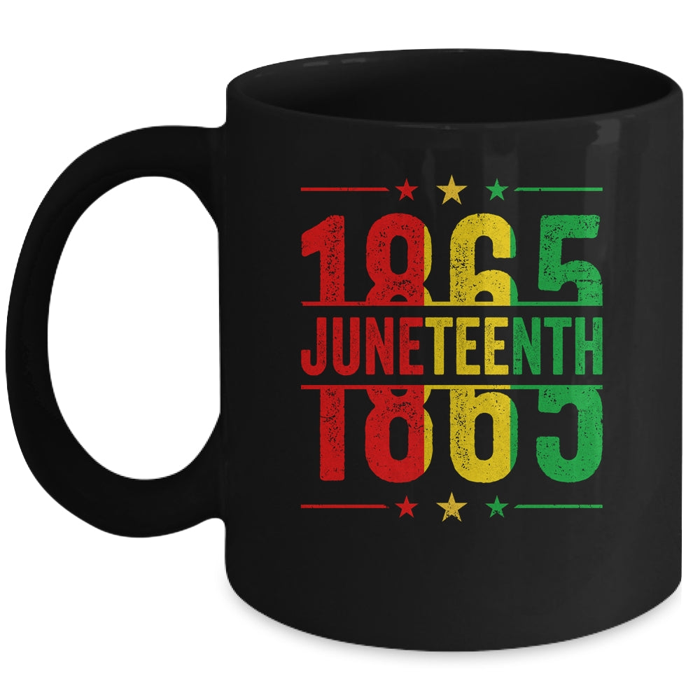Emancipation Day Is Great 1865 Juneteenth Flag Men Women Mug | siriusteestore