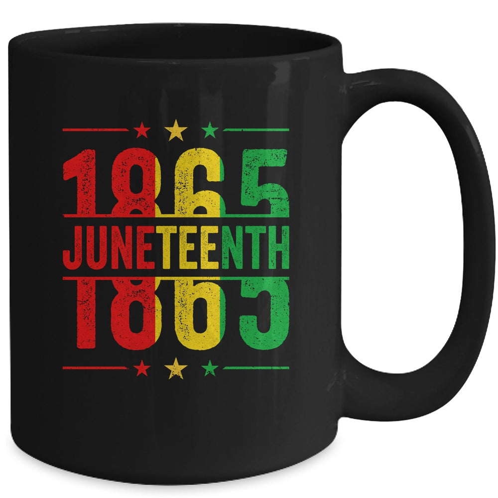 Emancipation Day Is Great 1865 Juneteenth Flag Men Women Mug | siriusteestore