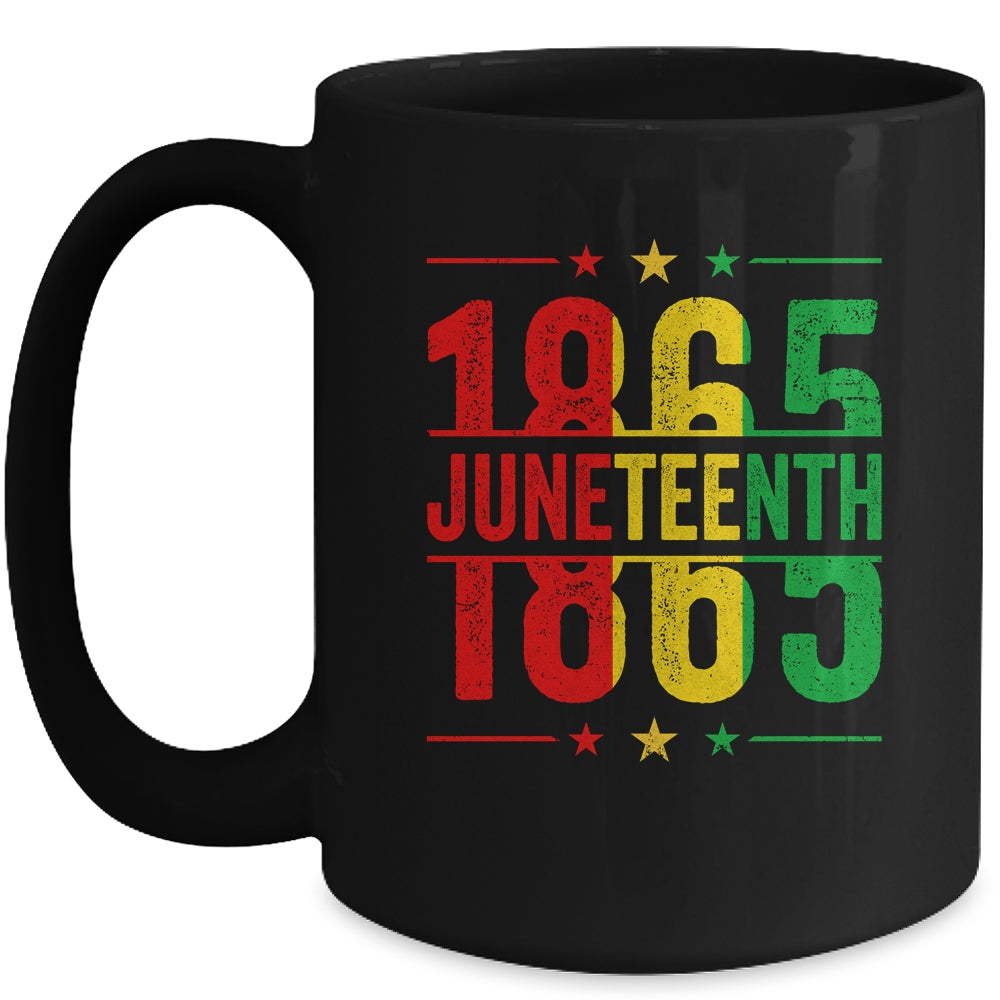Emancipation Day Is Great 1865 Juneteenth Flag Men Women Mug | siriusteestore