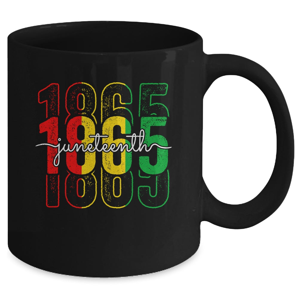 Emancipation Day Is Great With 1865 Juneteenth Flag Mug | siriusteestore