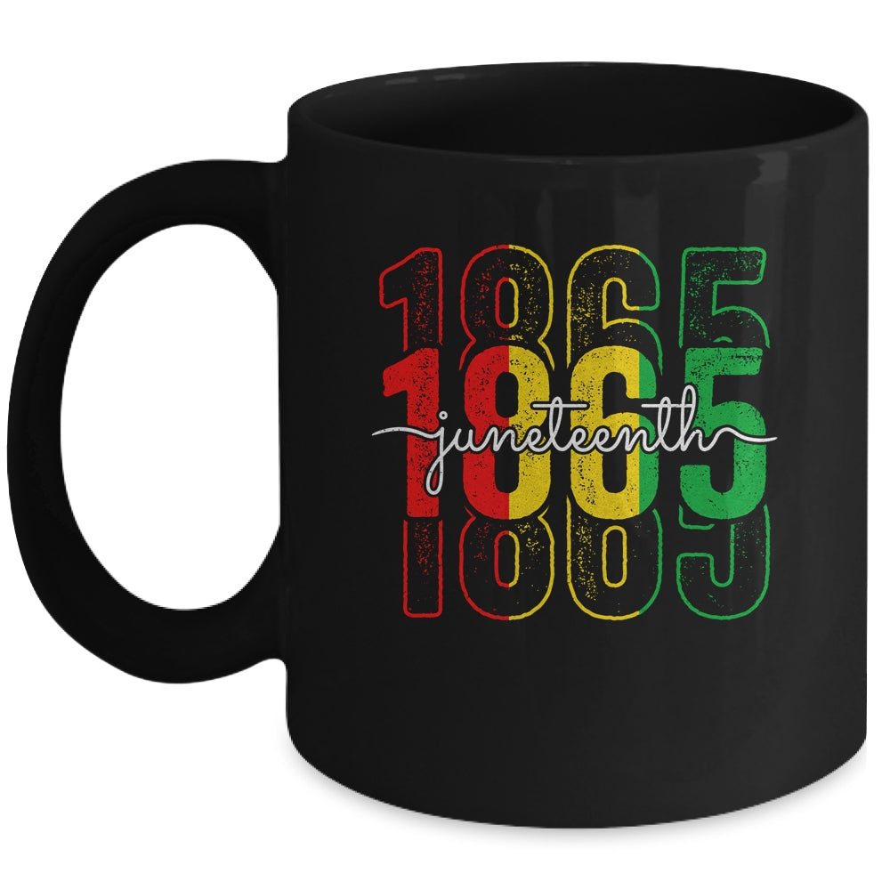 Emancipation Day Is Great With 1865 Juneteenth Flag Mug | siriusteestore